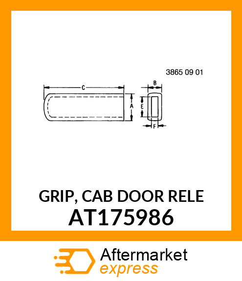 GRIP, CAB DOOR RELE AT175986