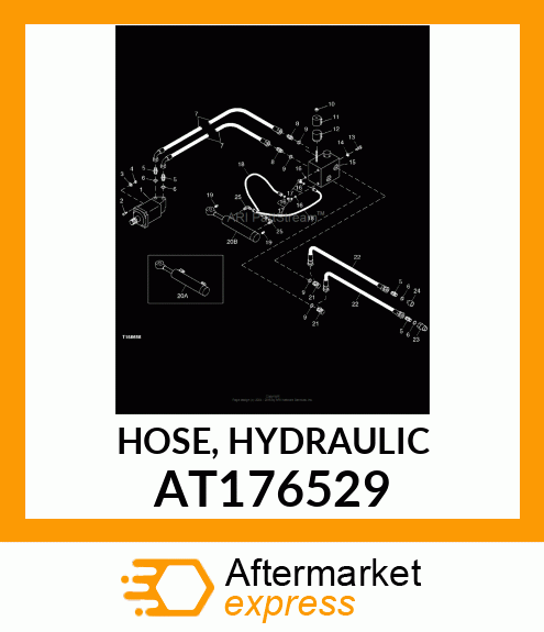 HOSE, HYDRAULIC AT176529