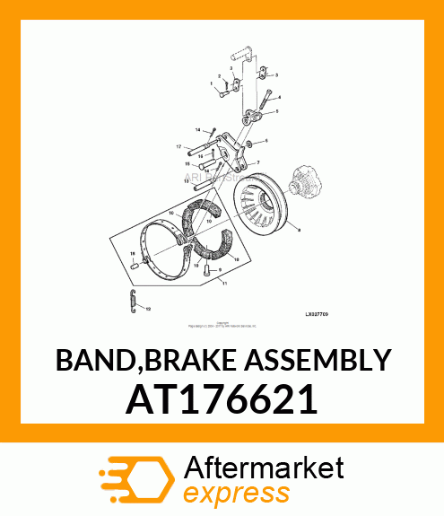 BAND,BRAKE ASSEMBLY AT176621