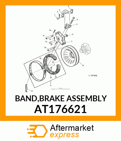 BAND,BRAKE ASSEMBLY AT176621