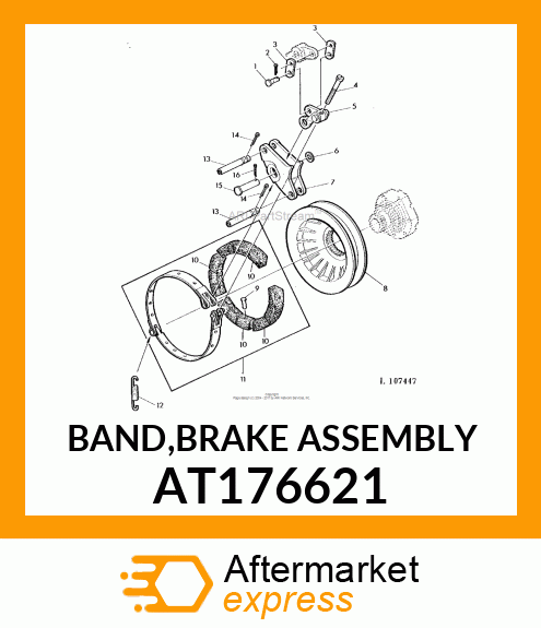 BAND,BRAKE ASSEMBLY AT176621