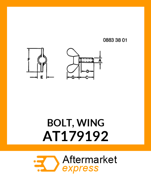 BOLT, WING AT179192