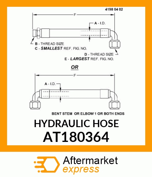 HOSE, HYDRAULIC AT180364