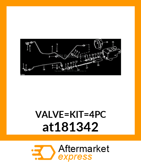 KIT, BRAKE VALVE SERVICE at181342