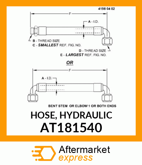 HOSE, HYDRAULIC AT181540