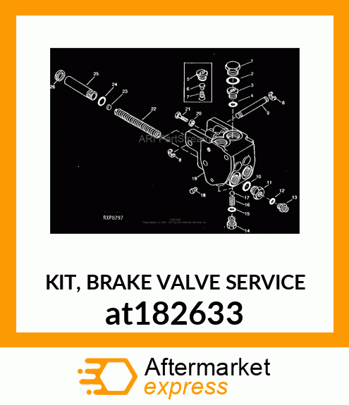 KIT, BRAKE VALVE SERVICE at182633