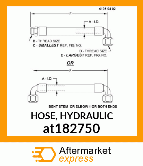 HOSE, HYDRAULIC at182750