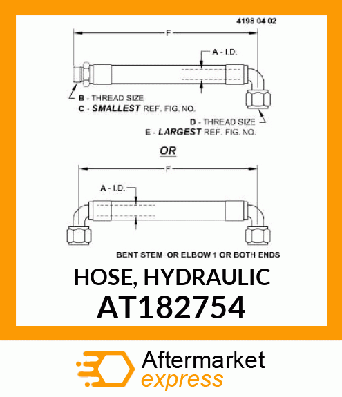 HOSE, HYDRAULIC AT182754