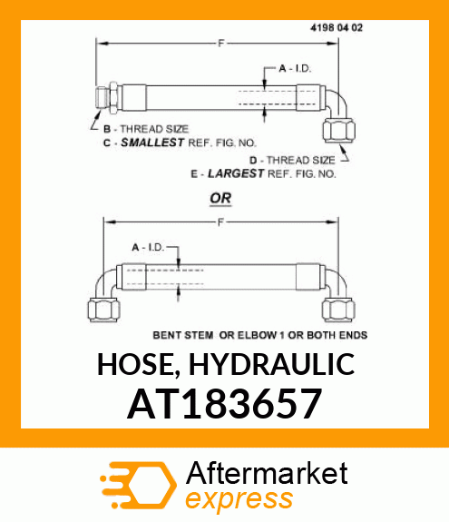 HOSE, HYDRAULIC AT183657