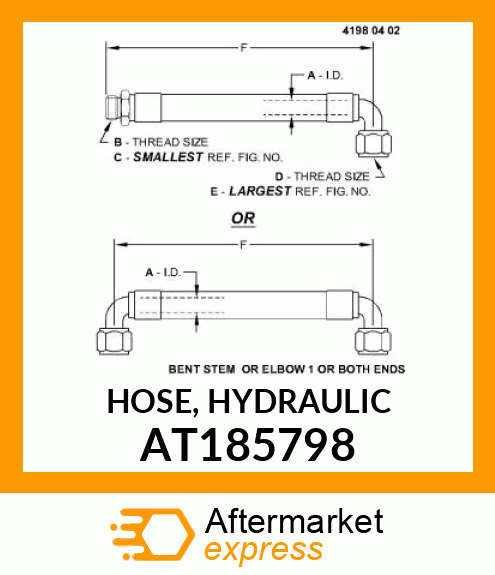 HOSE, HYDRAULIC AT185798