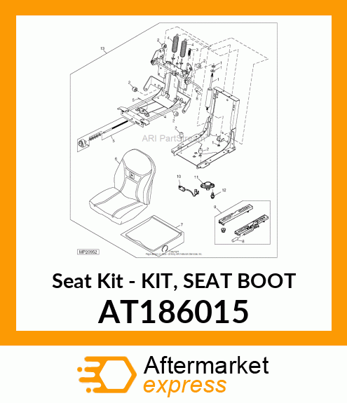 Seat Kit - KIT, SEAT BOOT AT186015