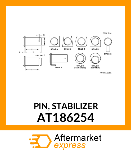 PIN, STABILIZER AT186254