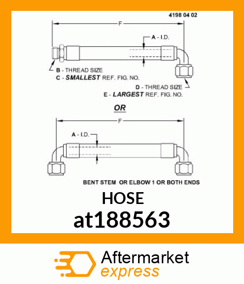 HOSE, HYDRAULIC at188563