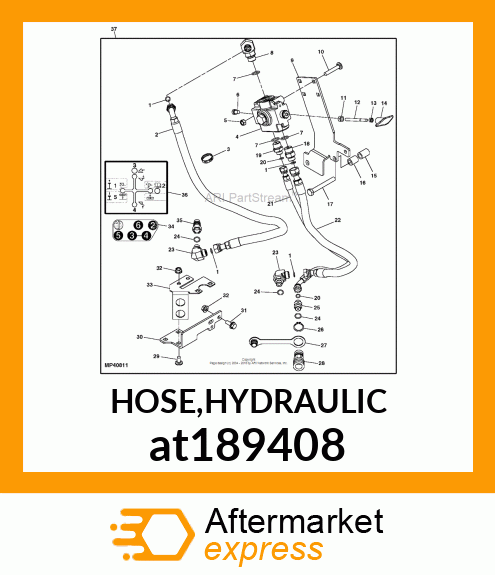 HOSE,HYDRAULIC at189408