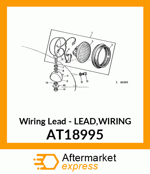 Wiring Lead - LEAD,WIRING AT18995