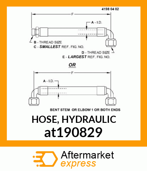 HOSE, HYDRAULIC at190829