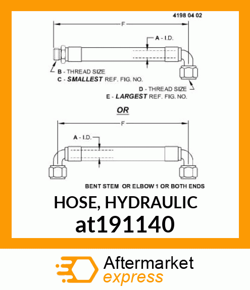 HOSE, HYDRAULIC at191140