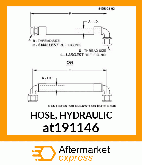 HOSE, HYDRAULIC at191146