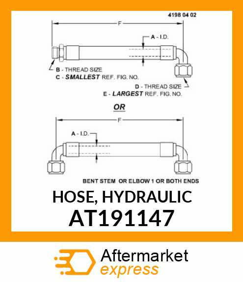 HOSE, HYDRAULIC AT191147