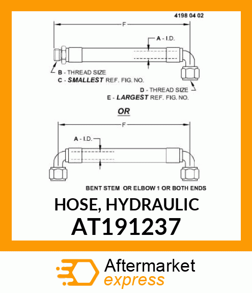 HOSE, HYDRAULIC AT191237