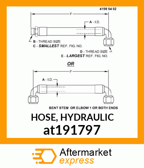 HOSE, HYDRAULIC at191797