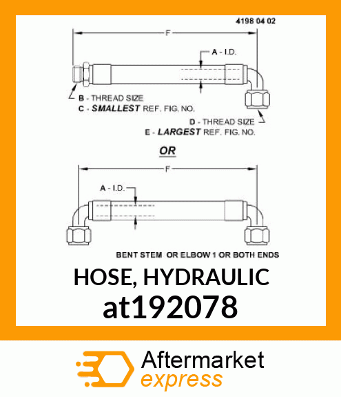 HOSE, HYDRAULIC at192078