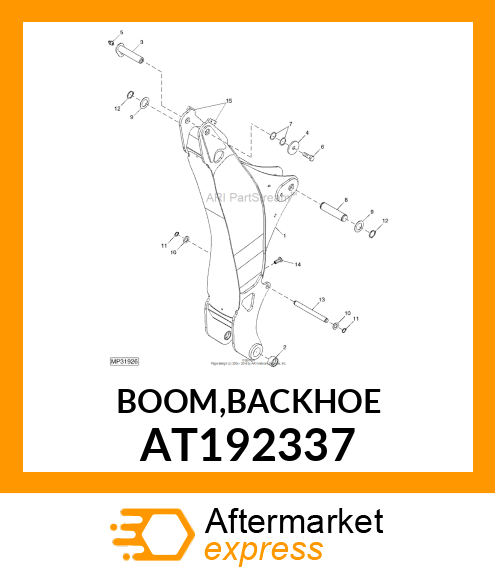 BOOM,BACKHOE AT192337