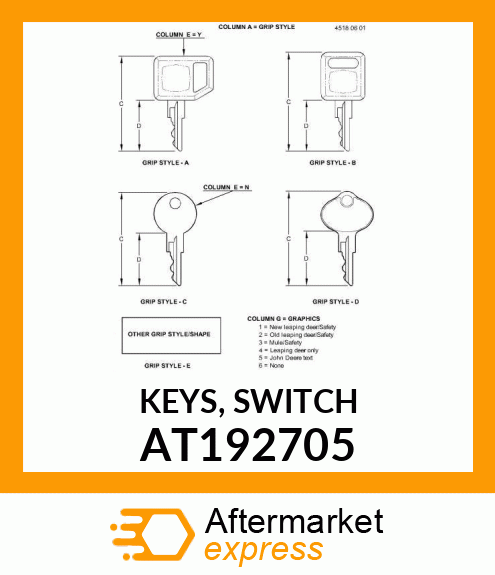 KEYS, SWITCH AT192705