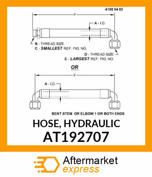 HOSE, HYDRAULIC AT192707