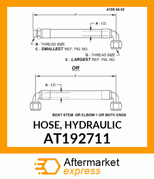 HOSE, HYDRAULIC AT192711