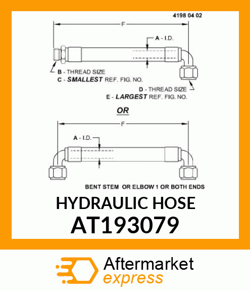 HYDRAULIC HOSE AT193079