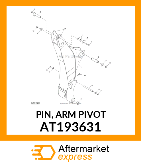 PIN, ARM PIVOT AT193631