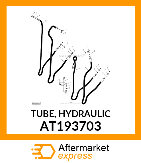 TUBE, HYDRAULIC AT193703