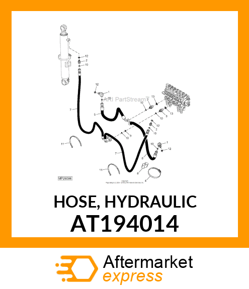 HOSE, HYDRAULIC AT194014