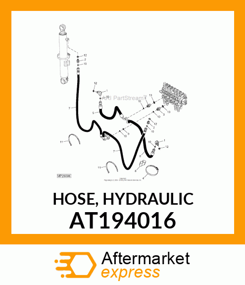 HOSE, HYDRAULIC AT194016