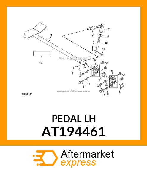 PEDAL LH AT194461