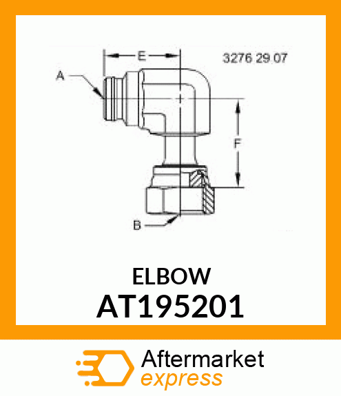 STC FEM.ELBOWTO SWIVEL ORFS06 AT195201