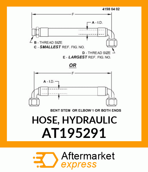 HOSE, HYDRAULIC AT195291