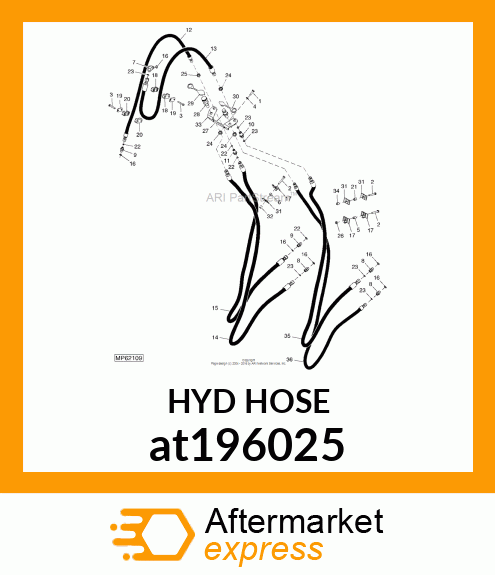 HOSE, HYDRAULIC at196025