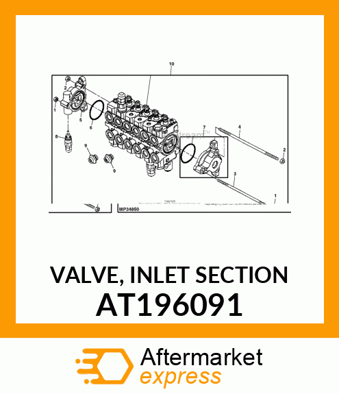 VALVE, INLET SECTION AT196091