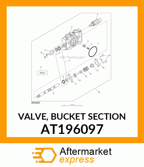 VALVE, BUCKET SECTION AT196097