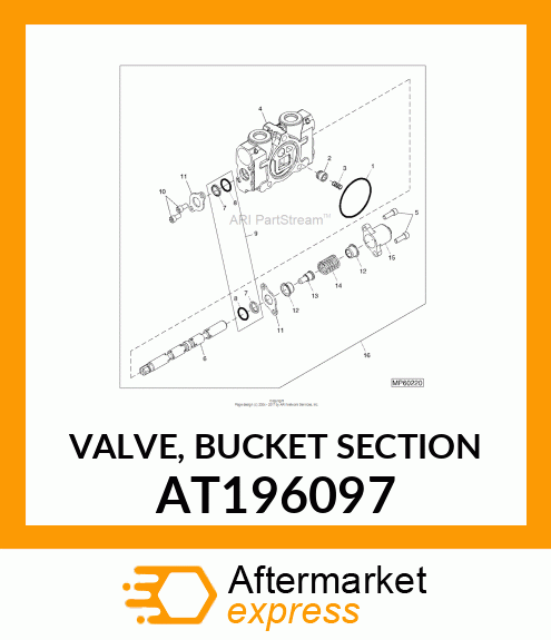 VALVE, BUCKET SECTION AT196097