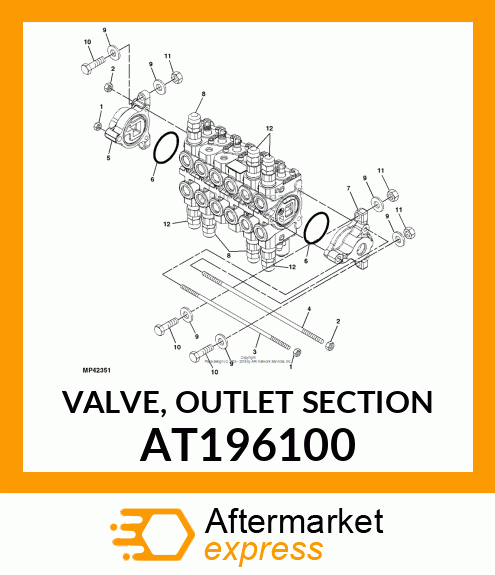 VALVE, OUTLET SECTION AT196100