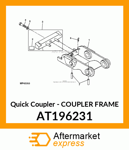 Quick Coupler - COUPLER FRAME AT196231