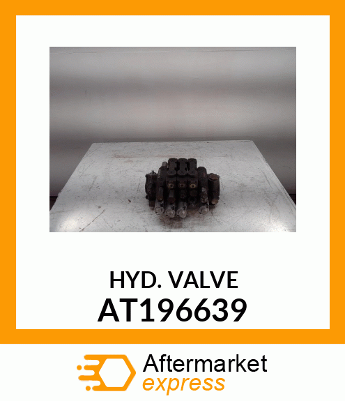 Hyd Actuated Control Valve - VALVE, 5 FUN BACKHOE (PILOTS) AT196639