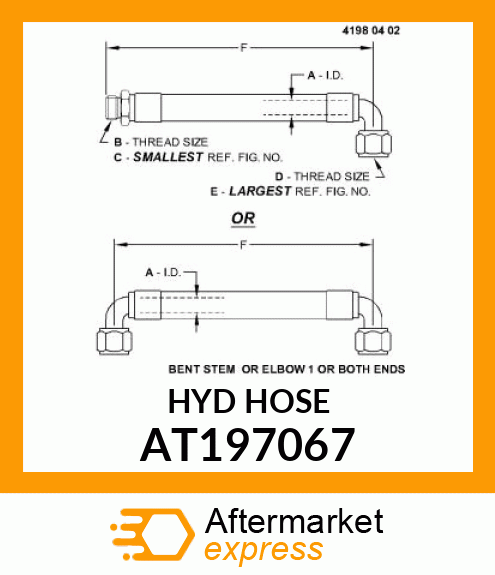 HOSE, HYDRAULIC AT197067