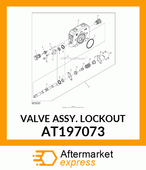 VALVE ASSY. LOCKOUT AT197073