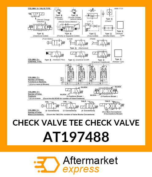 CHECK VALVE (TEE) CHECK VALVE AT197488