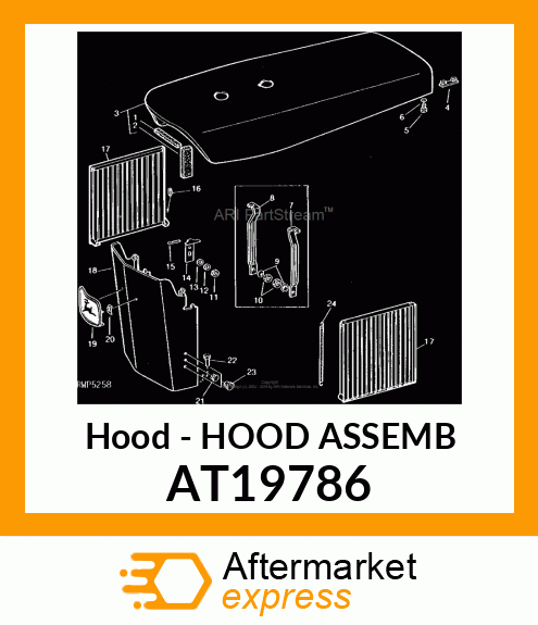 Hood - HOOD ASSEMB AT19786