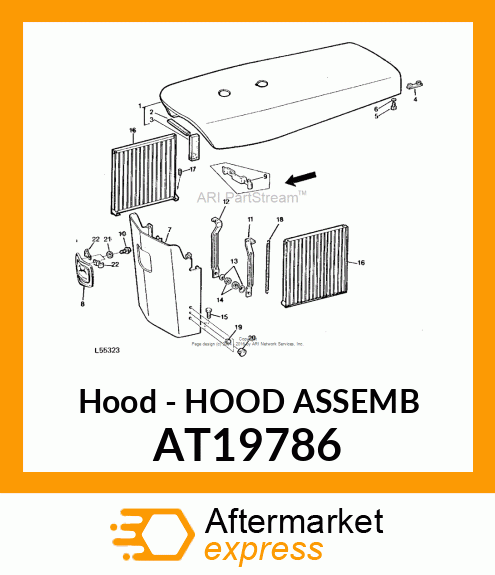 Hood - HOOD ASSEMB AT19786